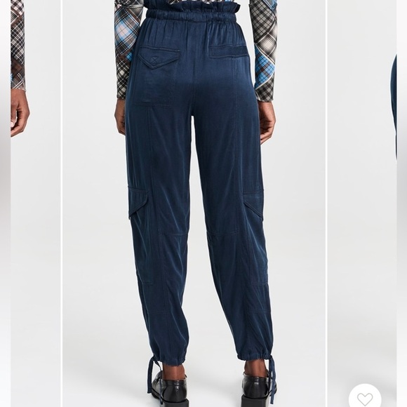 Ganni Washed Twill Satin Pants